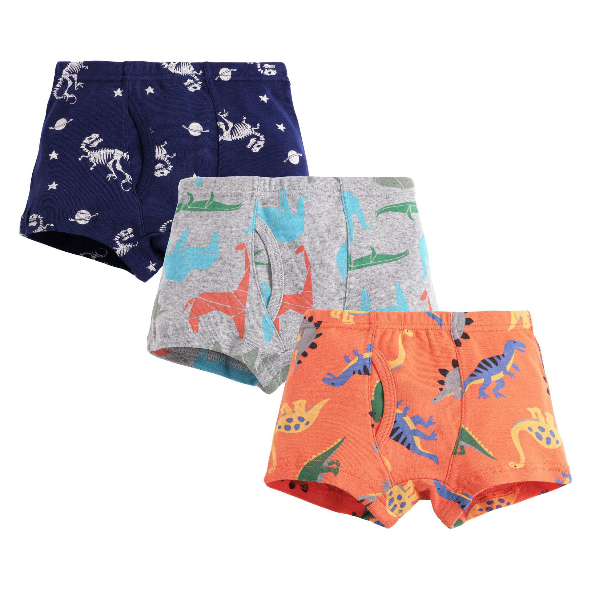 InterestPrint Custom Dinosaurs Watercolor Boxer Briefs Underwear for Mens Juniors Youth Boys XS-3XL