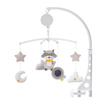 Animal bedside toys is hanging on the bed of infant which can make soft music and the color of toys can be infant comfort and easy to get to sleep.