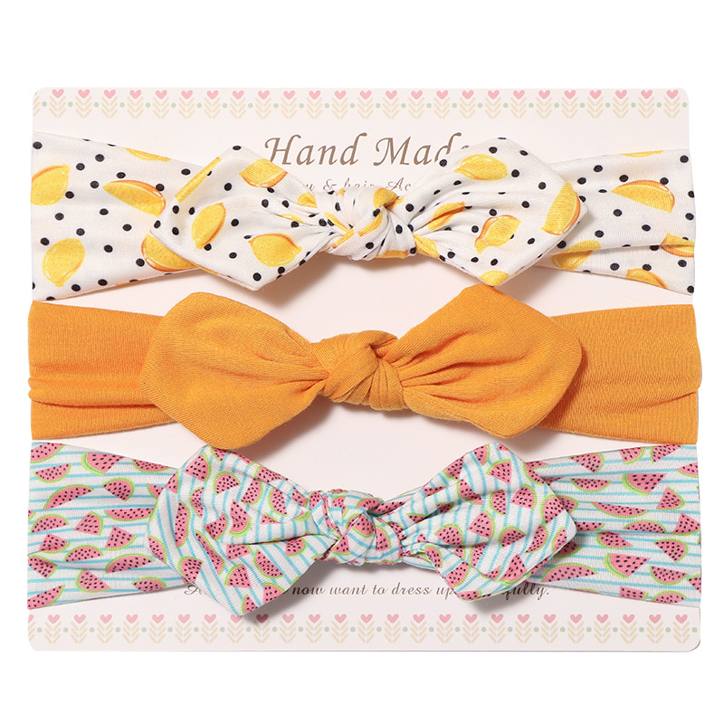 3pcs Girl Bow Knot Headband Set