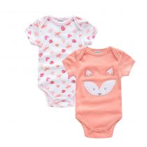 baby solid color bodysuits in short sleeves can customerize the prints