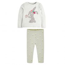 Girls Sweatshirts with Rabbit holding flowers prints4
