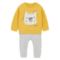 boys outfits for autumn wearing prints cartoon animal in cotton long sleeves