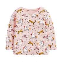 Girls sweatshirts wearing in  autumn,fall, spring printed with animal, cartoon, flowers cute and in muitlcolors.
